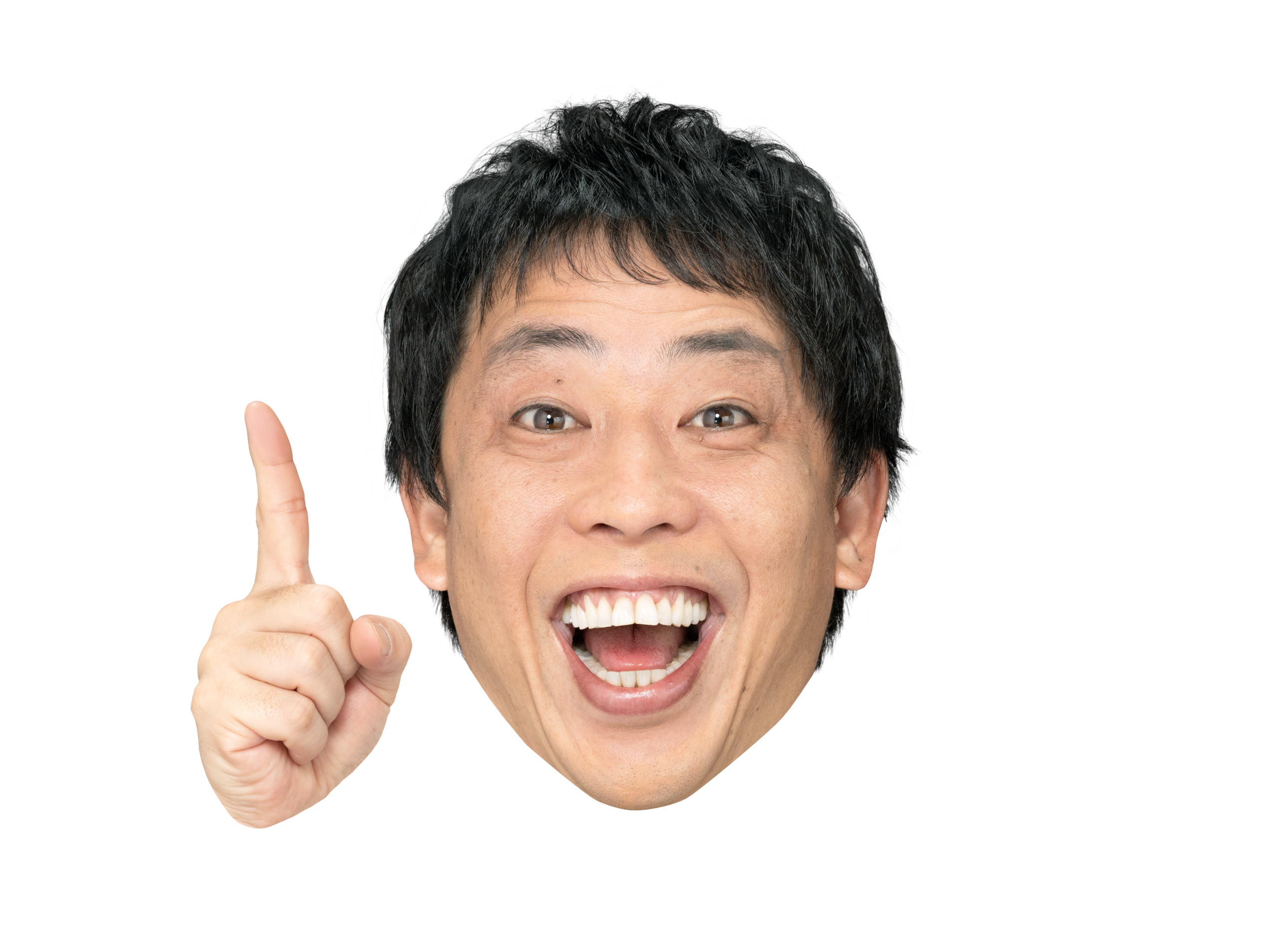 笑っている表情森田